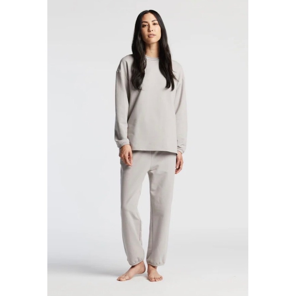Monos Metro Unisex Travel Pants Grey/Tan Joggers Size Large Made in Canada